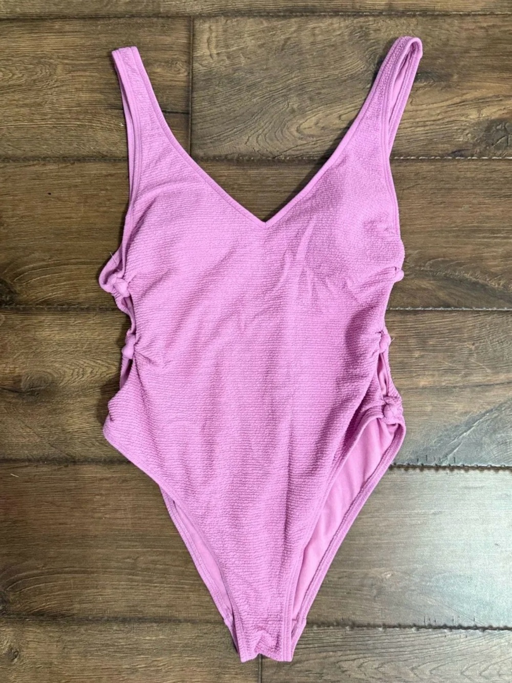 BECCA Pink One-Piece Swimsuit with Side Knot Detail